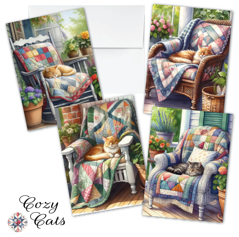 ZN_505 Cozy Cats Notecards