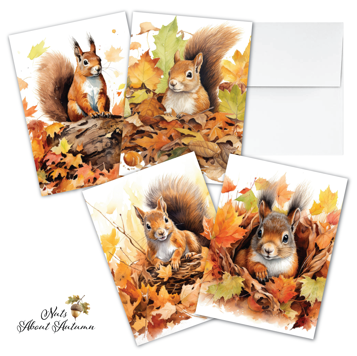 ZN_802 Squirrel Notecards