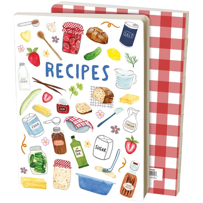 RC603 Red Check Recipe Journal