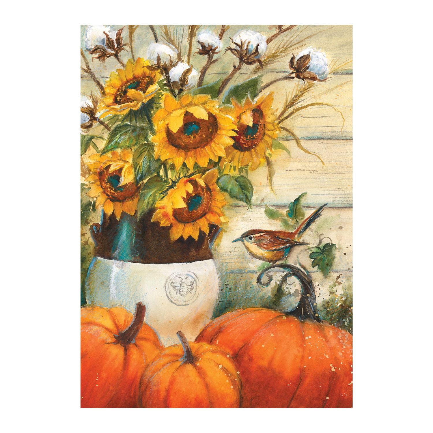 DO304G Sunflower Pumpkins Garden Flag
