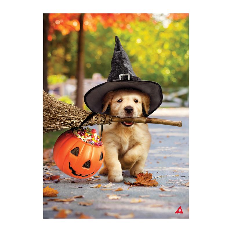DO305G Bewitched Puppys Garden Flag