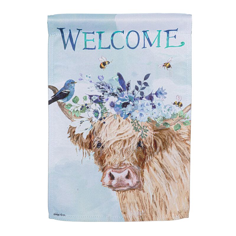 DO311G Highland Cow Garden Flag