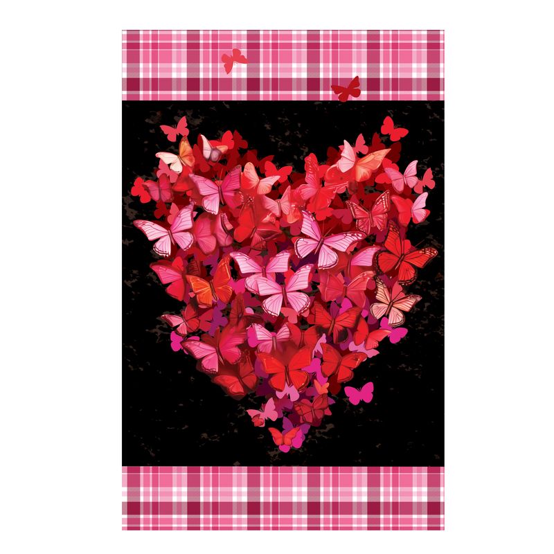 DO316G Flutter Heart Garden Flag