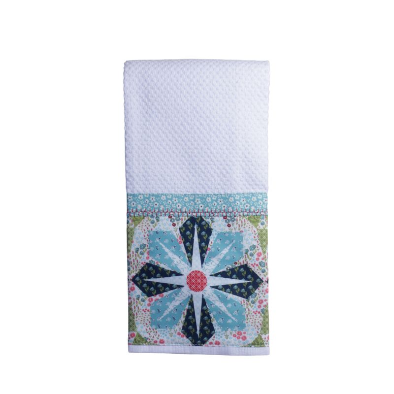 KL890T Teal Star Hand Towel