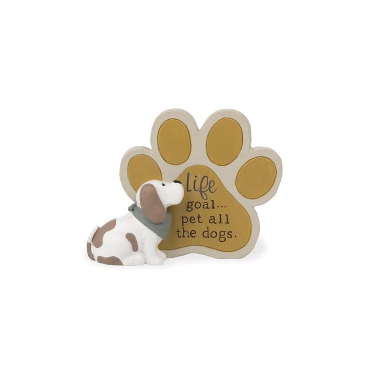 MN474 Pet Paw Print Plaque