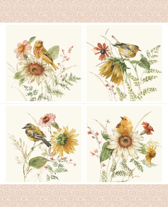 KL801Q Peach Sunflower Square