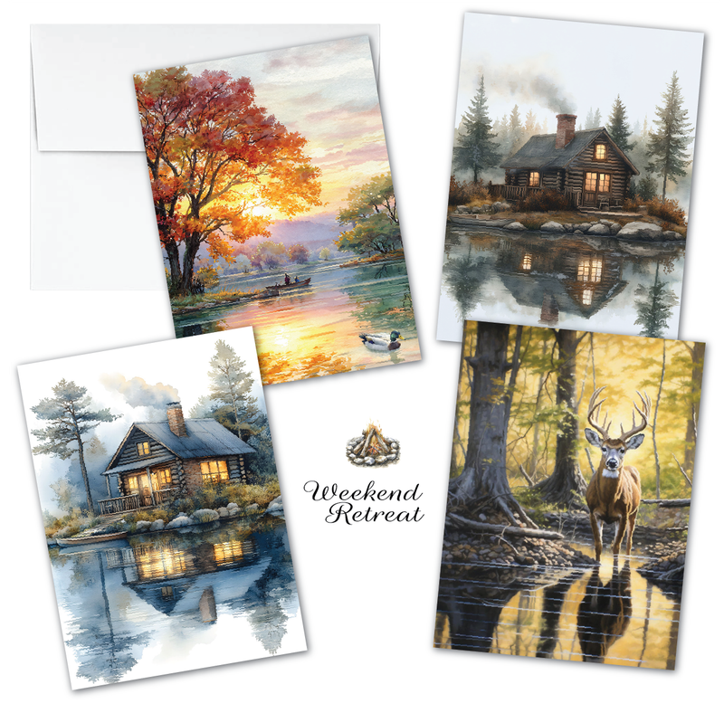ZN_422 Weekend Retreat Notecards