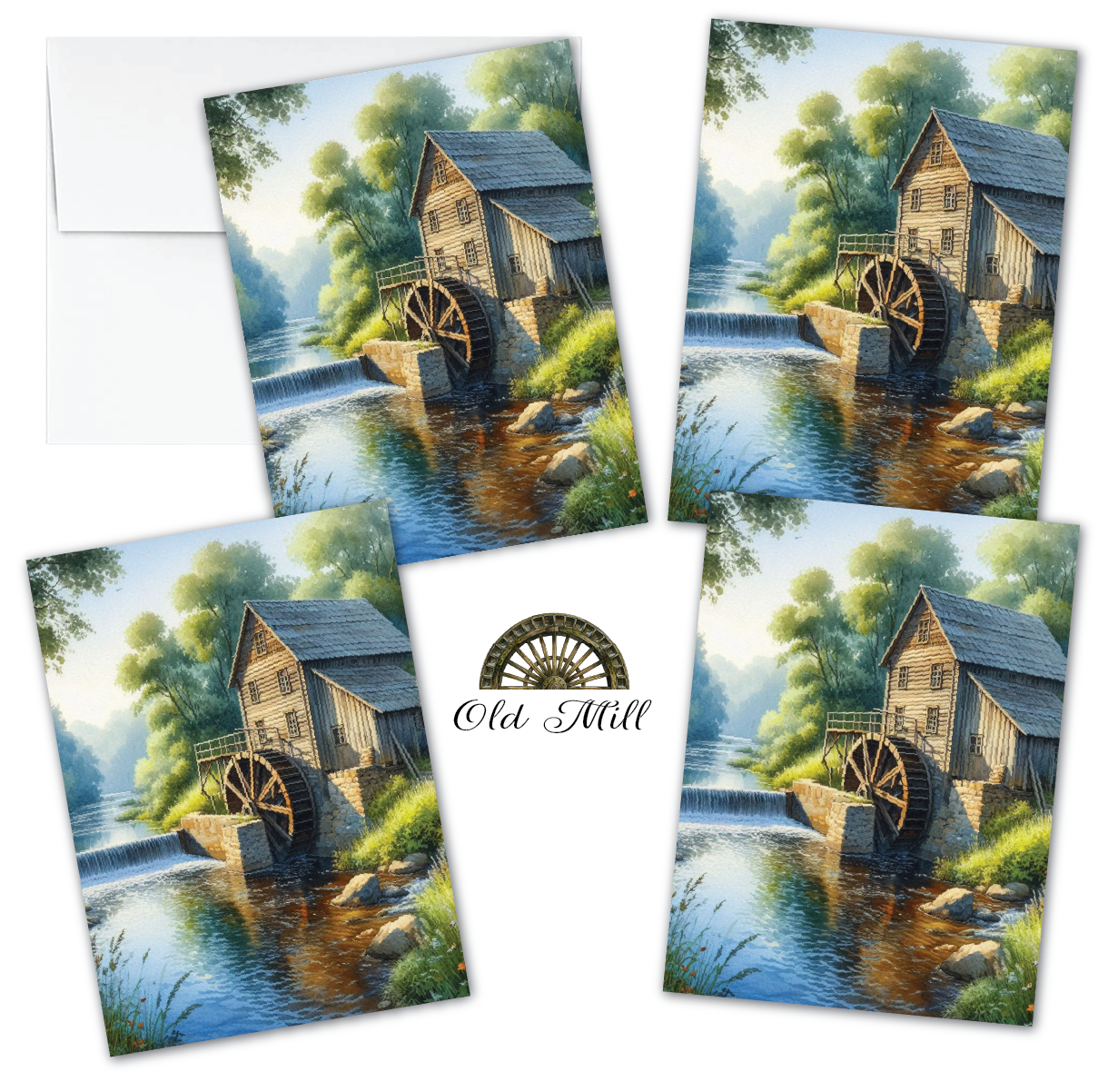 ZN_417 Old Mill Notecards