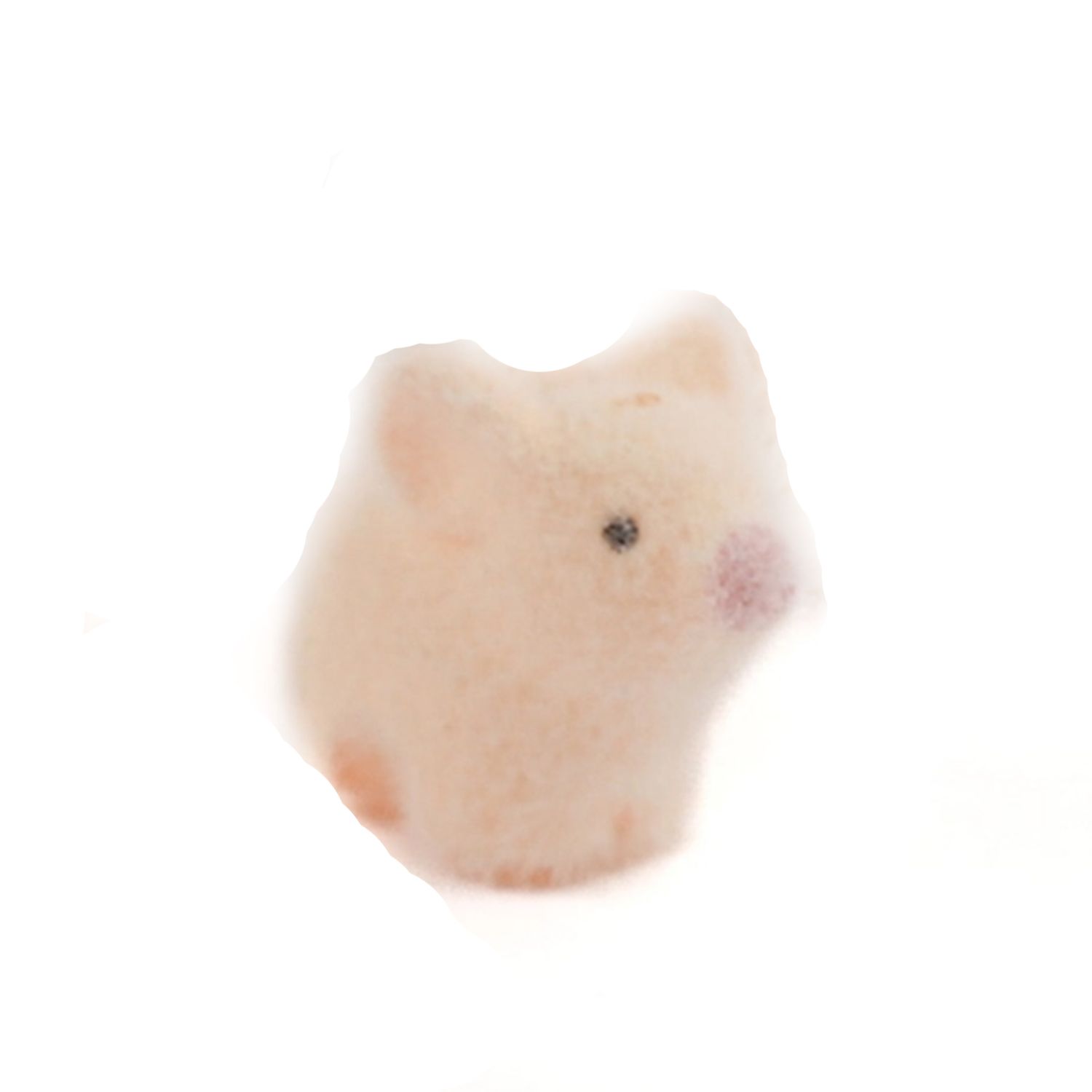 DF141 Mini Flocked Pig