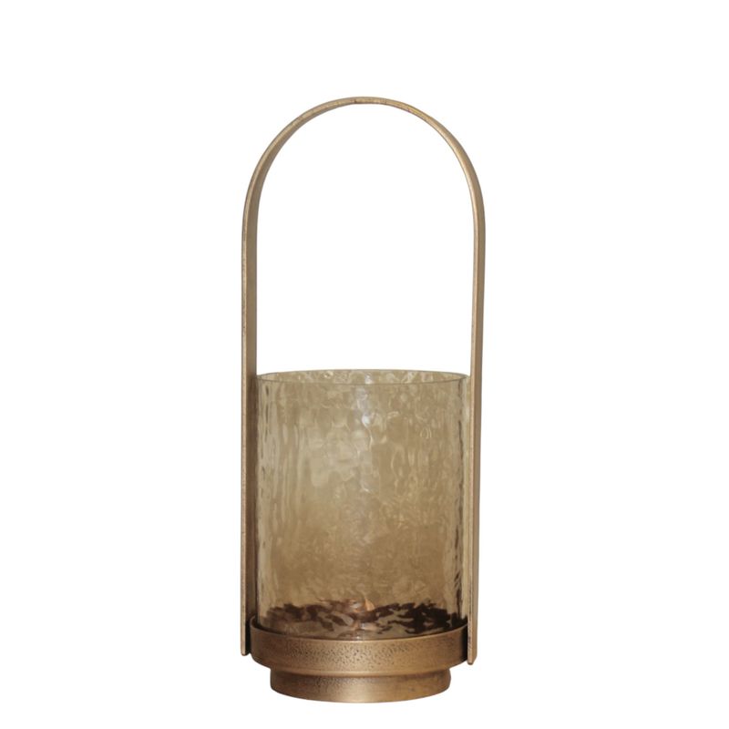 CA554 Gold Lantern Candle Holder