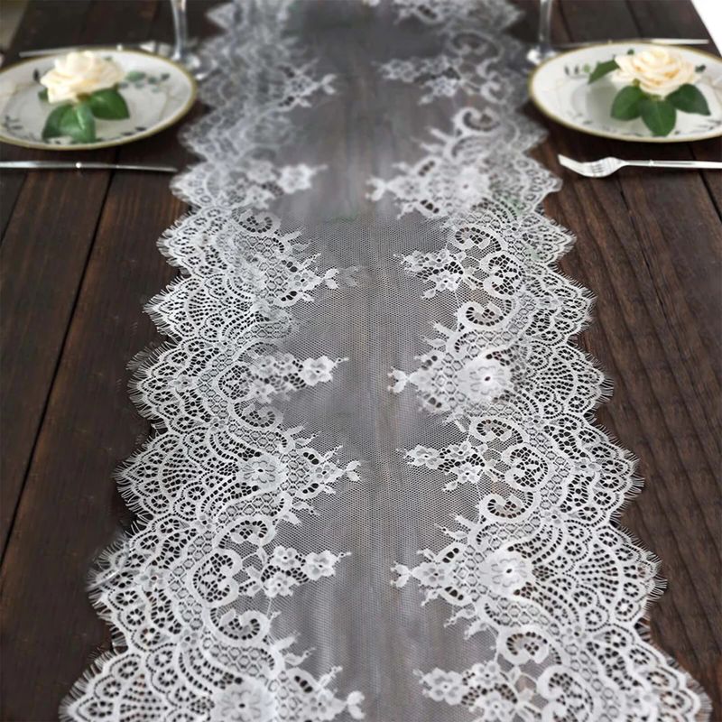 BI951R White Lace Runner
