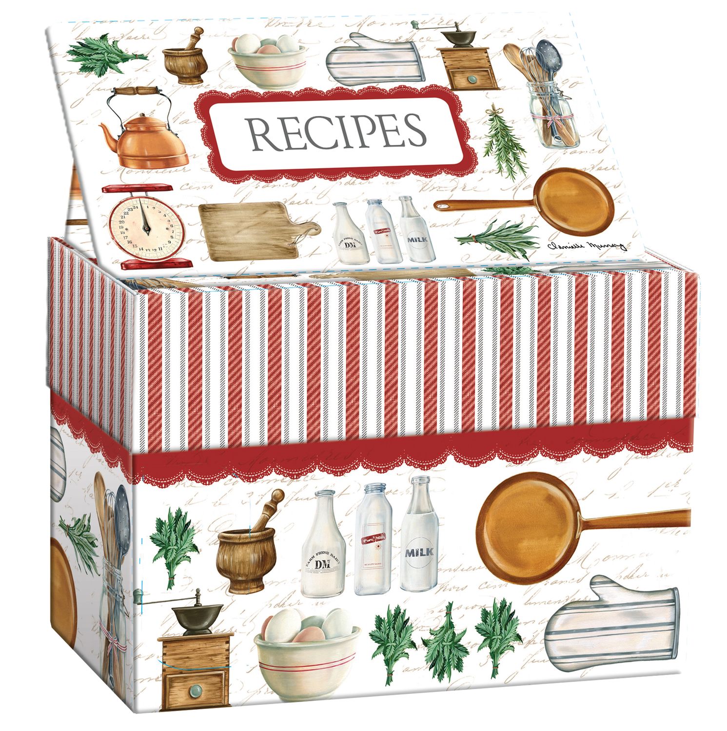 RC607X Homestead Kitchen Recipe Box RC607X Homestead Kitchen Recipe Box