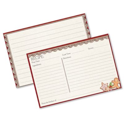RC609C Holiday Homemade Recipe Cards RC609C Holiday Homemade Recipe Cards