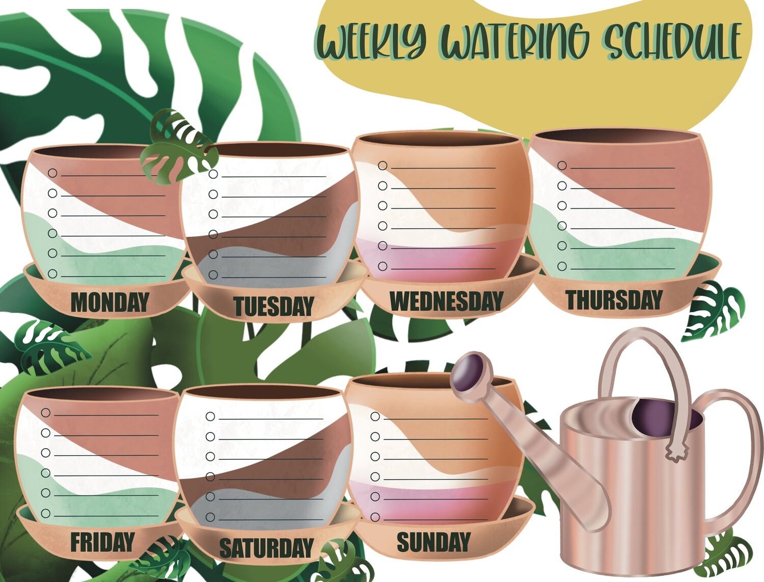 Plant Watering Schedule