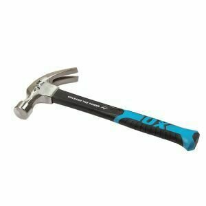 OX TRADE FIBREGLASS CLAW HAMMER - 20oz
