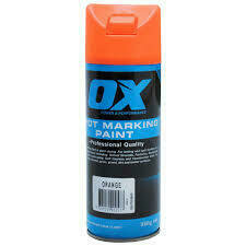OX Trade Fluro Orange Spot Marking Paint