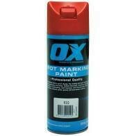 OX Trade Fluro Red Spot Marking Paint