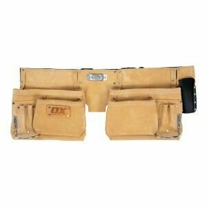 OX Trade Heavy Duty Suede Leather 10 Pocket Tool Belt