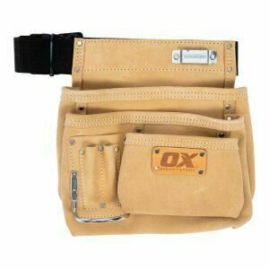 OX Trade Suede Leather 6 Pocket Tool Belt