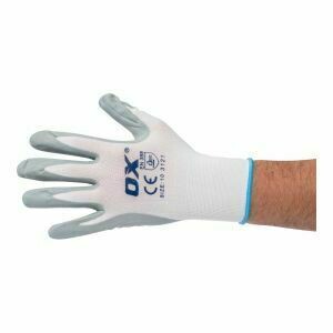 OX NYLON LINED NITRILE GLOVE sz10