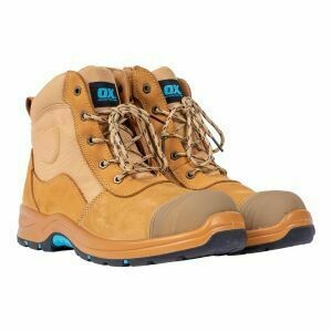 OX NUBUCK ZIPPER WORK BOOTS - Size 11