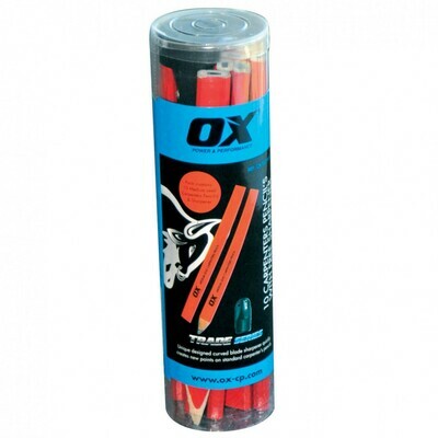 OX Trade Medium Red Carpenters Pencils - 10 pack