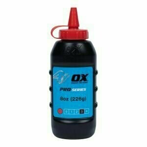 OX Trade Red Line Marking Chalk - 8oz / 225g