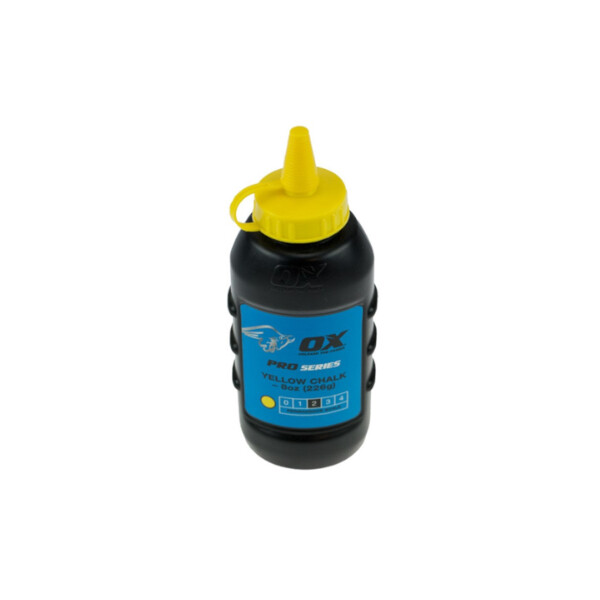 OX Trade Yellow Line Marking Chalk - 8oz / 225g