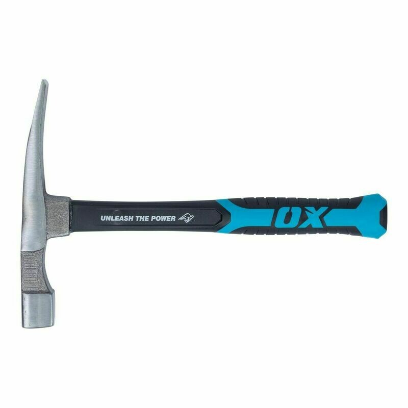 OX TRADE BRICK HAMMER - 24oz fibreglass