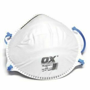 OX P2 DUST/MIST DISPOSABLE MASK - NON VALVED, 20PK