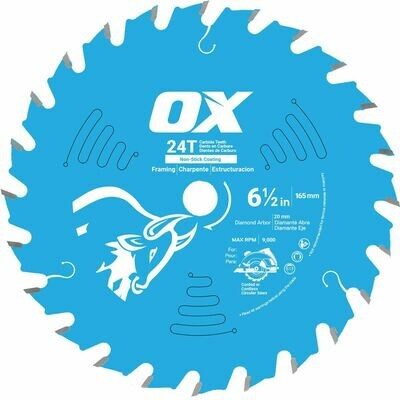 OX 40T CIRCULAR SAW/MITRE SAW BLADE 8.5&quot;/216mm