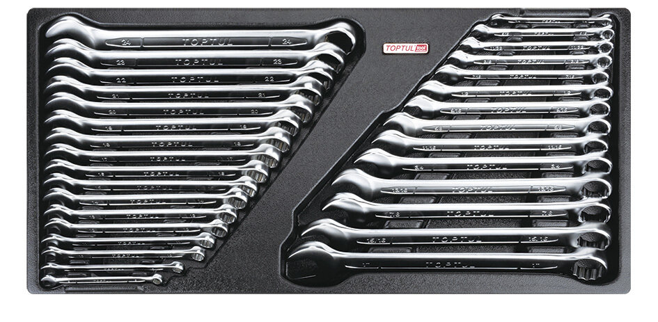 TOPTUL - 31 PCE AF Metric Combination Wrench Set