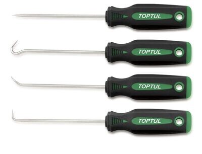 TOPTUL - 4 Piece Miniature Hook &amp; Pick Set