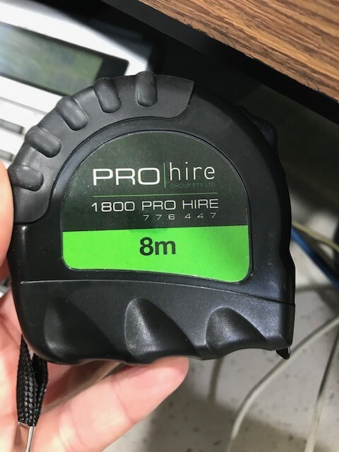 Pro Hire Trade 8m Duragrip Tape Measure