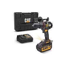 CAT-DX13 BRUSHLESS 18V HAMMER DRILL 80nm KIT INCLUDES - 1 x 5AH GRAPHENE BATTERY - 1 x 15A (18min) CHARGER - 1 x CASE