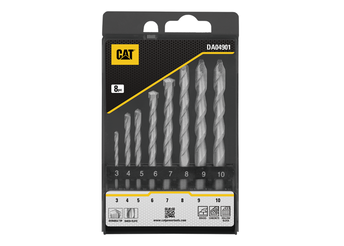 CAT-8pc Hard Surface Masonary Drill Bit Set