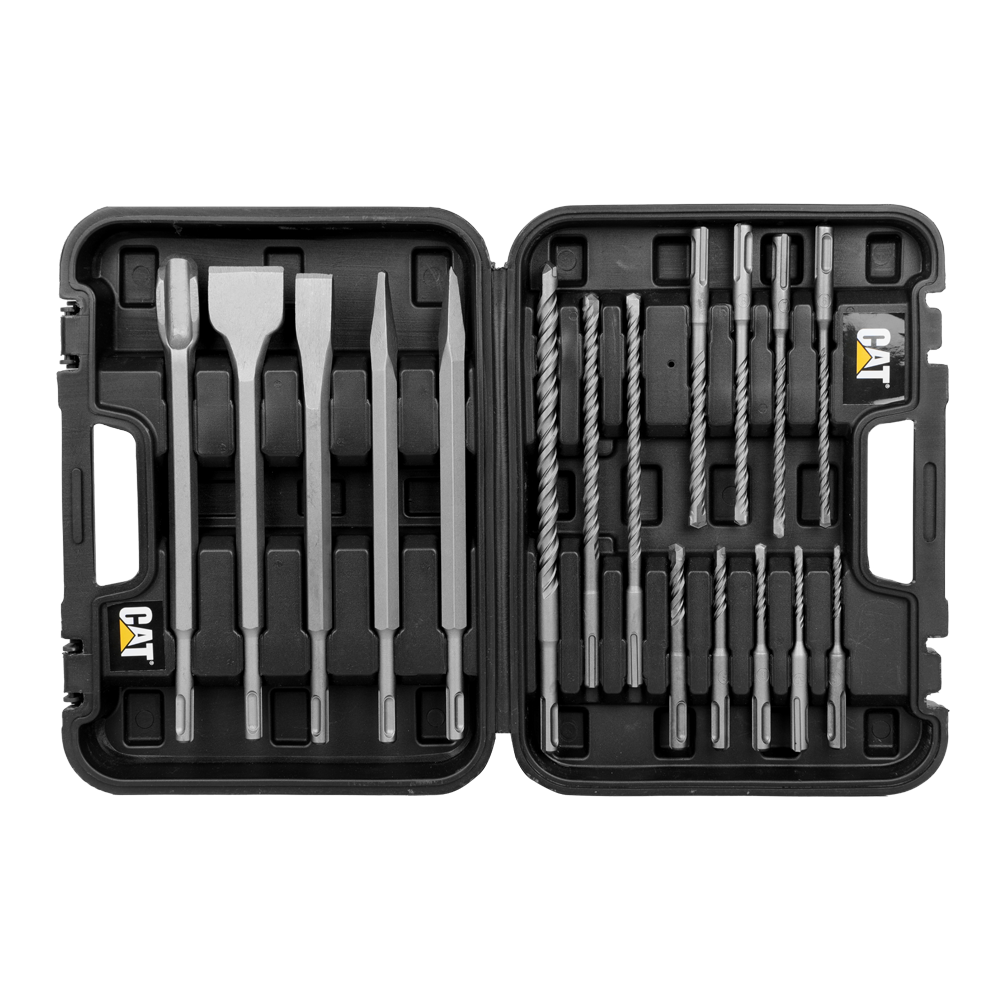CAT-17Pc SDS Plus Drill Bit &amp; Chisel Set