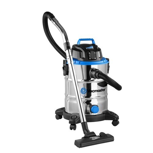 VACMASTER - Cleaner, 30L S/S WET/DRY VAC DOMESTIC 1500W S/S TANK