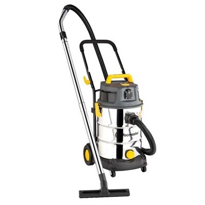 VACMASTER - Cleaner, 30L, L-Class WET/DRY INDUSTRIAL 1600W S/S TANK