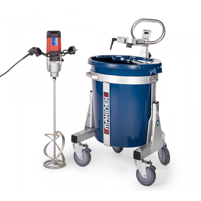 Makinex - 1.8kW 100L Portable Mixing Station with Makinex Mixer Makinex - 1.8kW 100L Portable Mixing Station with Makinex Mixer