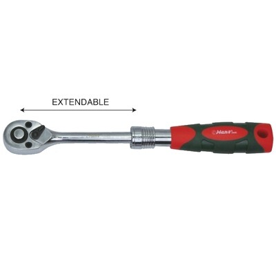 HANS - 72 Teeth 3/8&quot; DR Extendable Ratchet