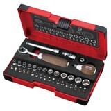 VESSEL - 1/4&quot; Drive Wood Compo Socket Wrench Set