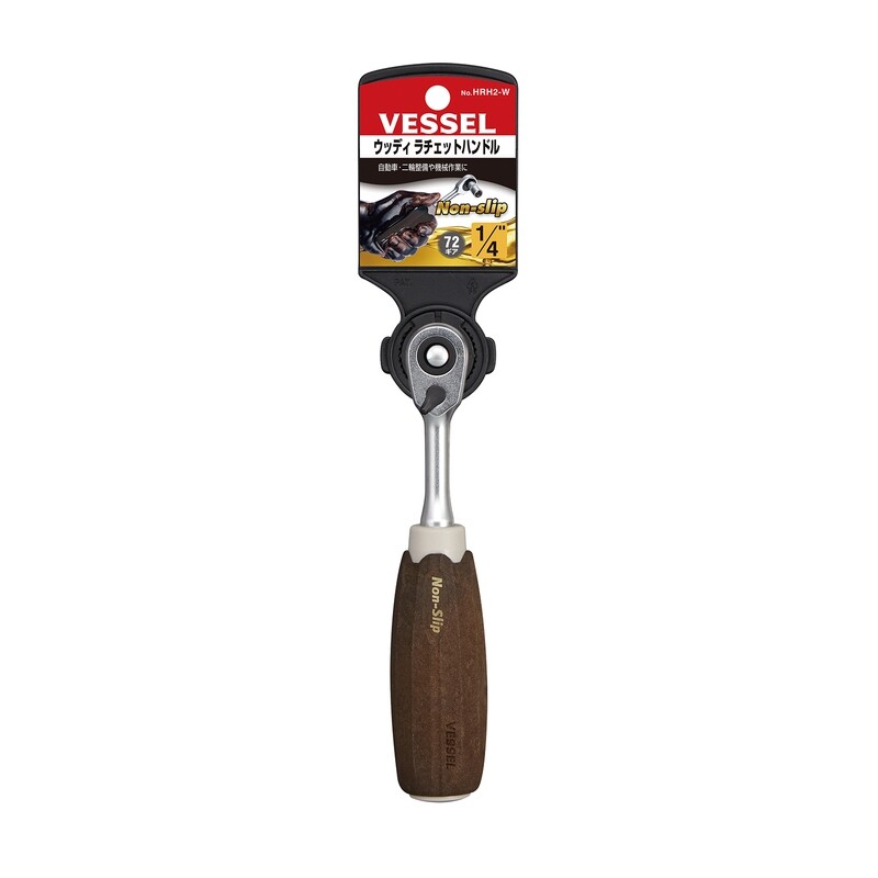 VESSEL - 1/4&quot; Drive Wood Ratchet