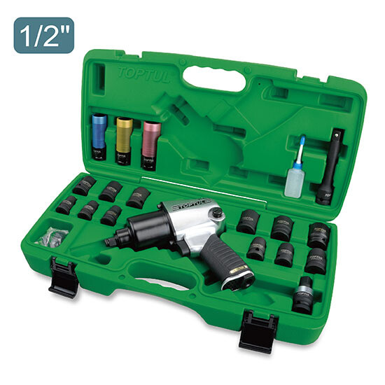 TOPTUL - 27 piece 1/2" Air Impact Wrench Set TOPTUL - 27 piece 1/2" Air Impact Wrench Set