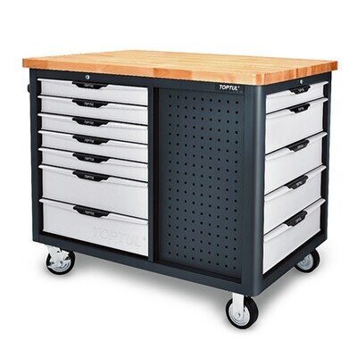 TOPTUL - 12 Drawer Heavy Duty Mobile Workstation