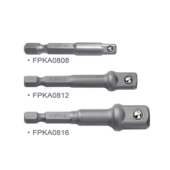 TOPTUL - 3 Piece Power Socket Adapter Set