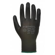 Black PU Palm Gloves Size 8 (M)