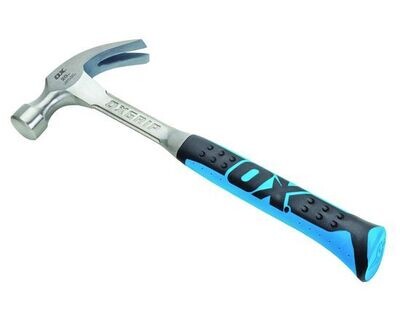 OX 20oz One Piece Forged Claw Hammer (Shock Resistance)