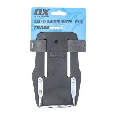 OX Trade Black Leather Hammer Holder-Fixed
