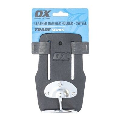 OX Trade Black Leather Hammer Holder-Swivel